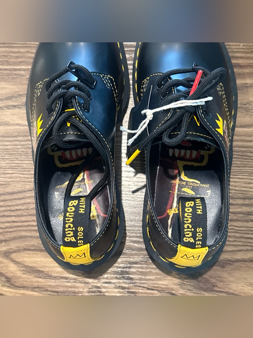 Men’s Size 5 / Womens Size 6 Dr. Martens Jean-Michael Basquiat 1461 Derby Oxford - Picture 3 of 10